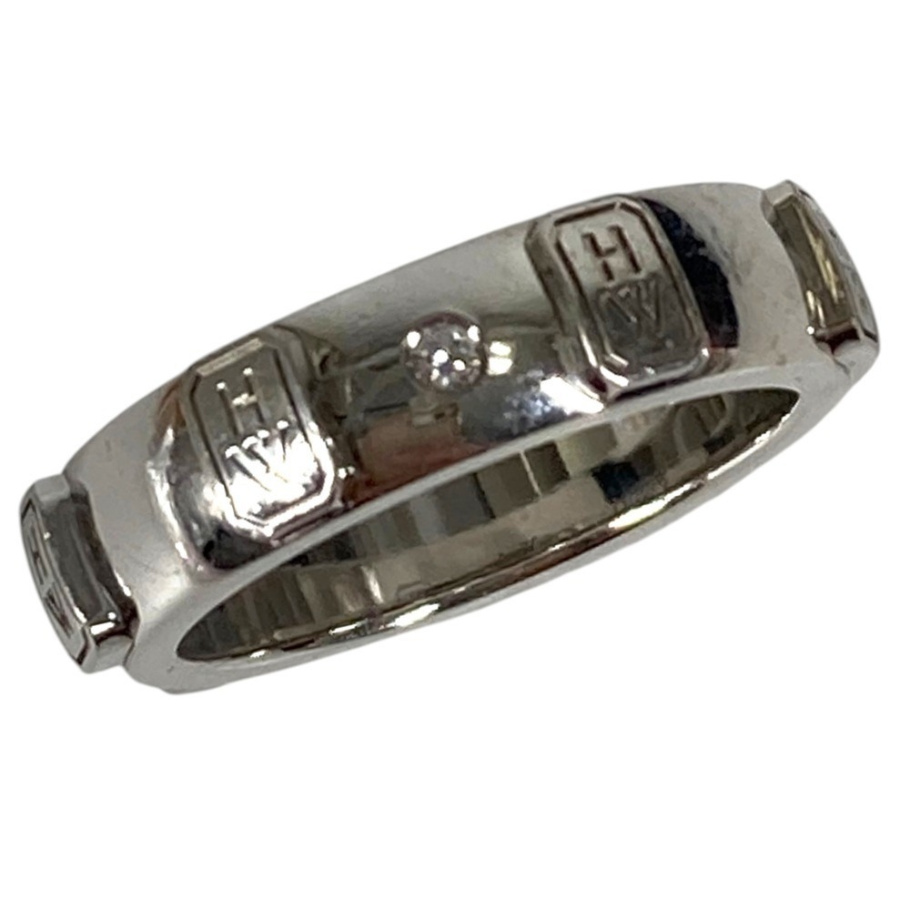 HARRY WINSTON 18k Silver Diamond Ring